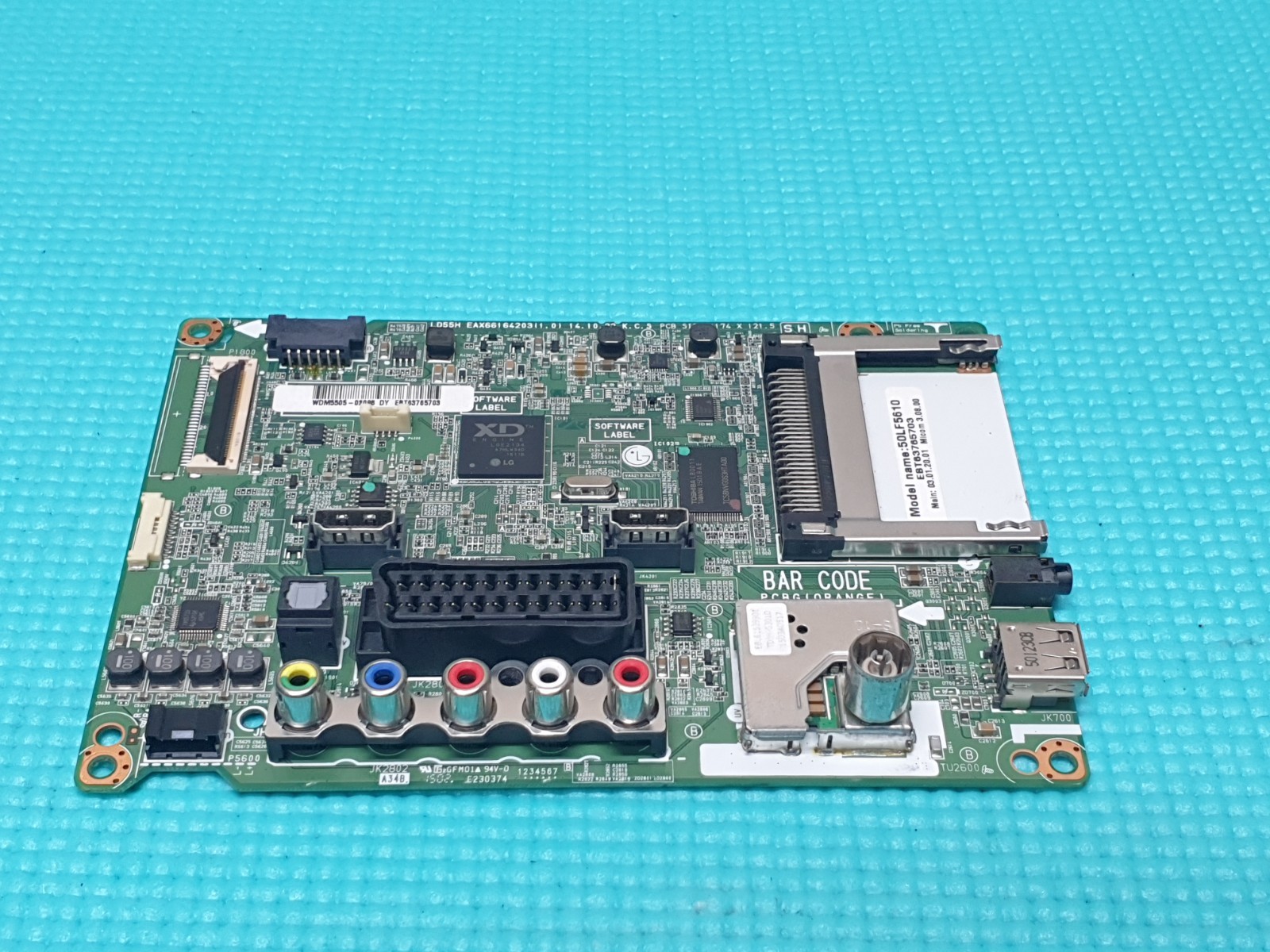 MAIN AV BOARD MB LG 50LF5610 LED TV EAX66164203(1.0) EBT63765703 SCREEN:LC500DUE
