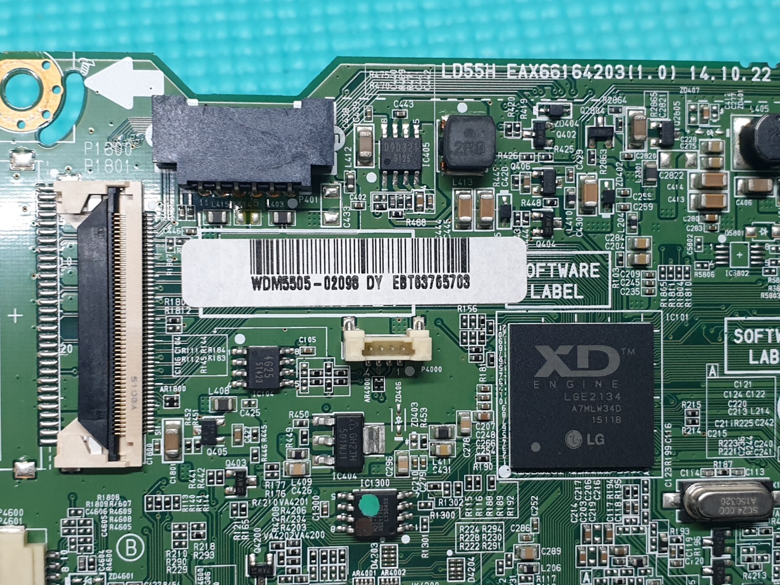 MAIN AV BOARD MB LG 50LF5610 LED TV EAX66164203(1.0) EBT63765703 SCREEN:LC500DUE - Image 3