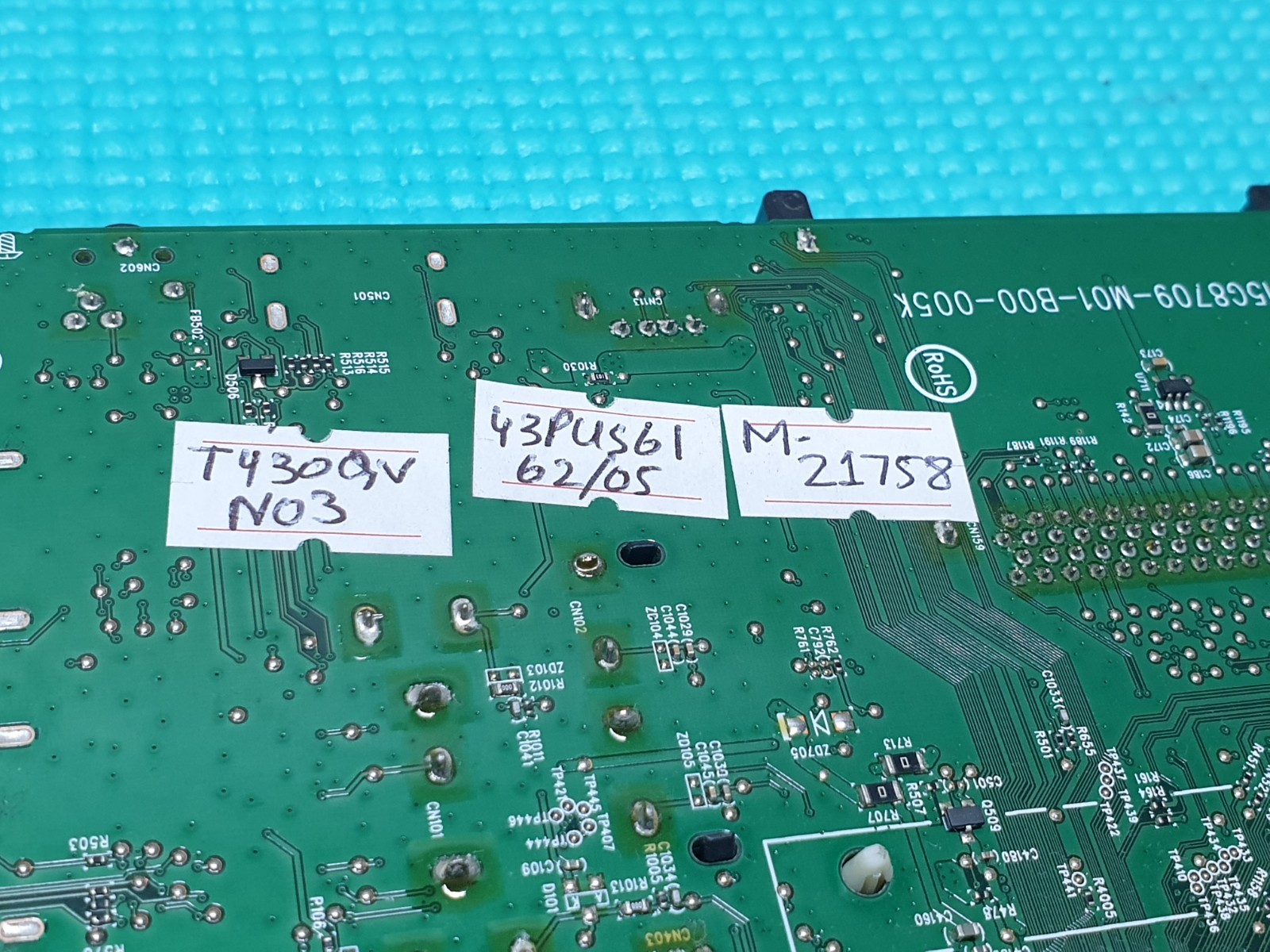 MAIN AV BOARD MB PHILIPS 43PUS6162/05 TV 715G8709-M01-B00-005K SCREEN:T430QVN03 - Image 7