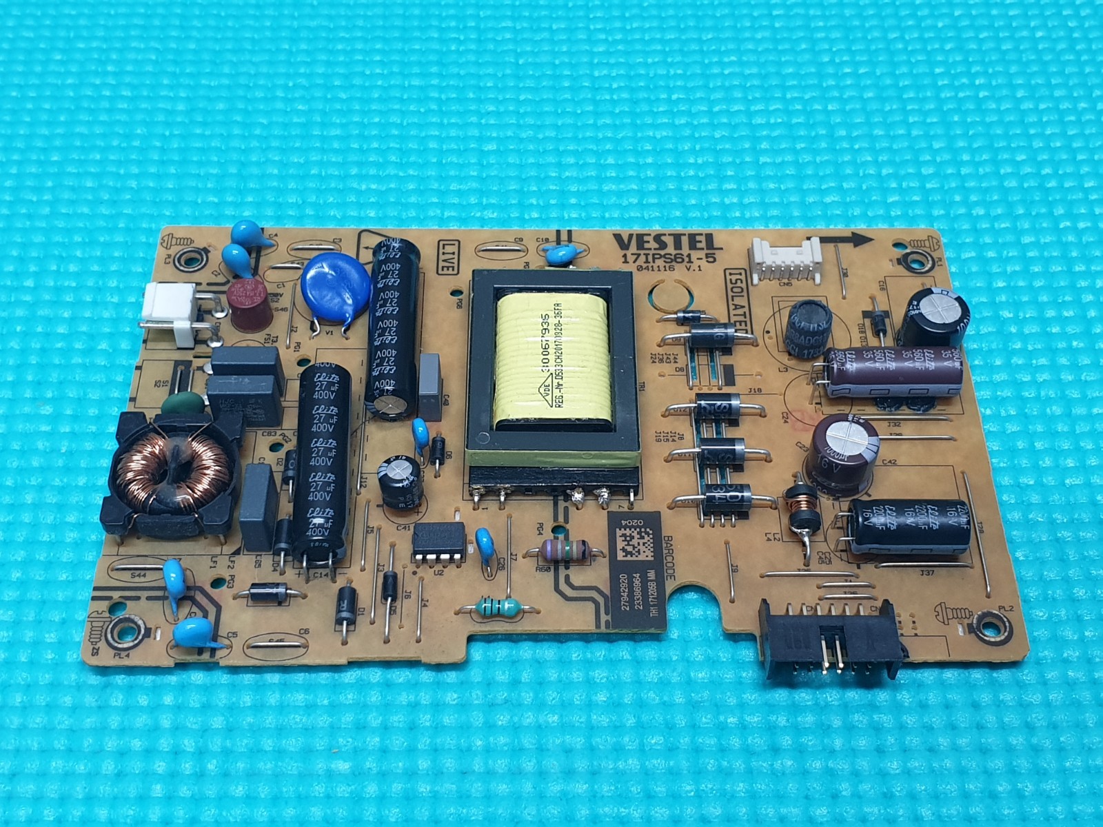 POWER SUPPLY PSU FOR TOSHIBA 24SW763DB 24" LED TV VESTEL 17IPS61-5 23386964