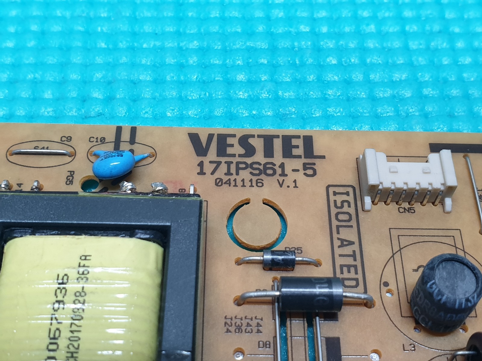 POWER SUPPLY PSU FOR TOSHIBA 24SW763DB 24" LED TV VESTEL 17IPS61-5 23386964 - Image 6