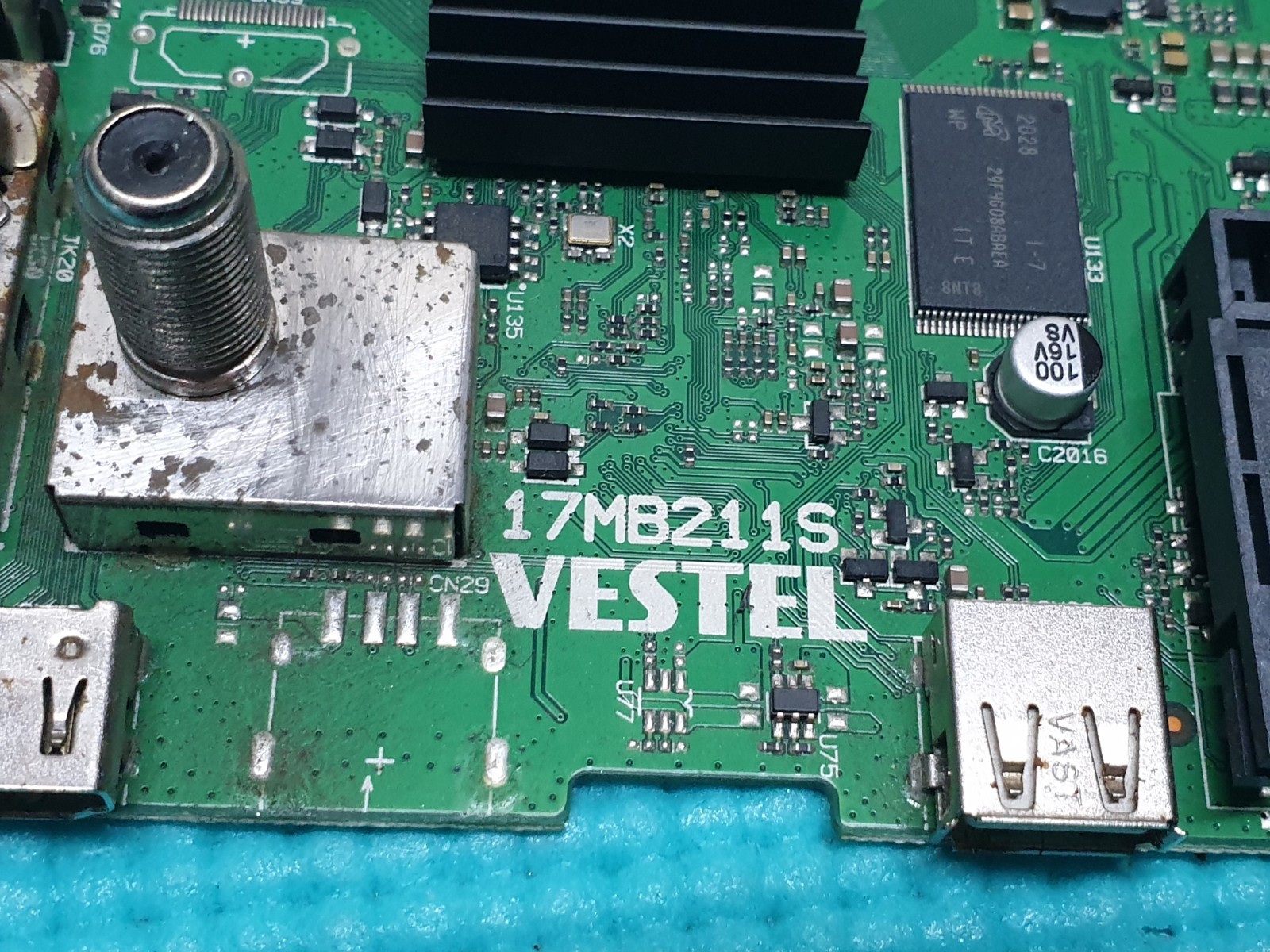 MAIN AV BOARD MB TOSHIBA 24WK3A63DB TV VESTEL 17MB211S 23613379 SCREEN:PT236ATD2 - Image 3