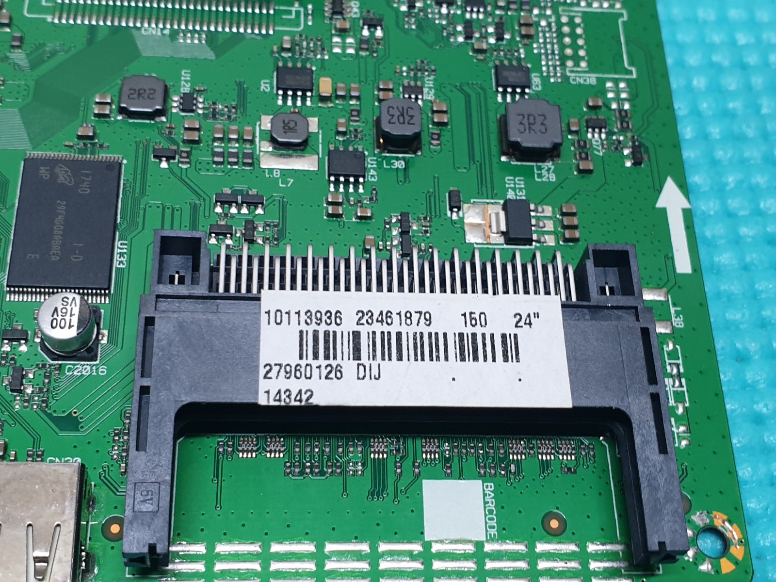 MAIN AV BOARD MB ORIGNAL JVC LT-24C660(D) LED TV 17MB211 23450279 SCREEN:V236BJ1 - Image 4
