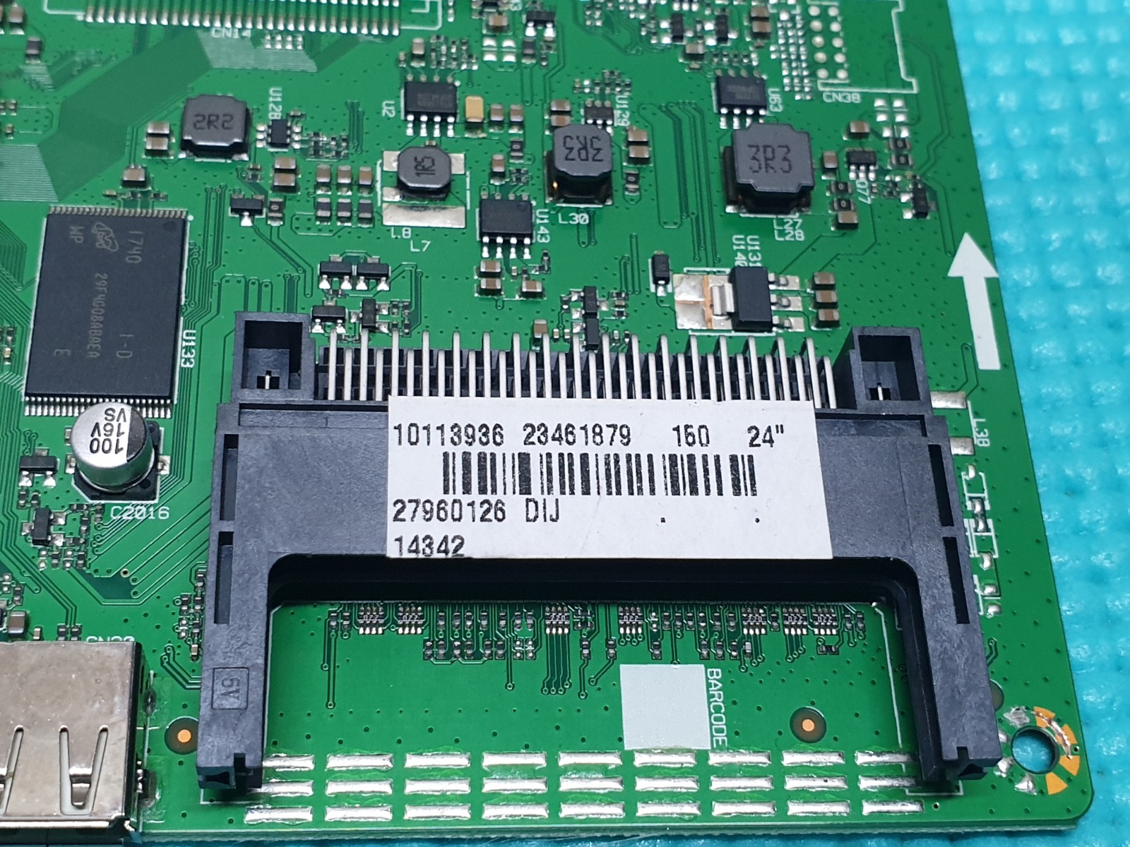 MAIN AV BOARD MB ORIGNAL JVC LT-24C660(D) LED TV 17MB211 23450279 SCREEN:V236BJ1 - Image 5