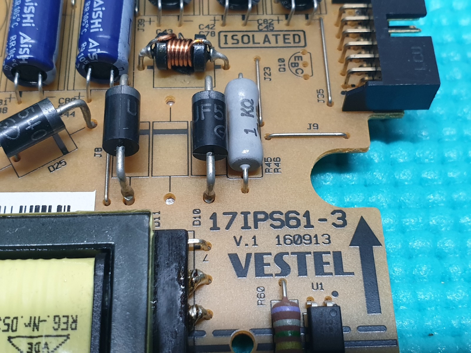POWER SUPPLY PSU FOR LAURUS PH-24DVDLEDT2 24" LED TV VESTEL 17IPS61-3 23204122 - Image 5