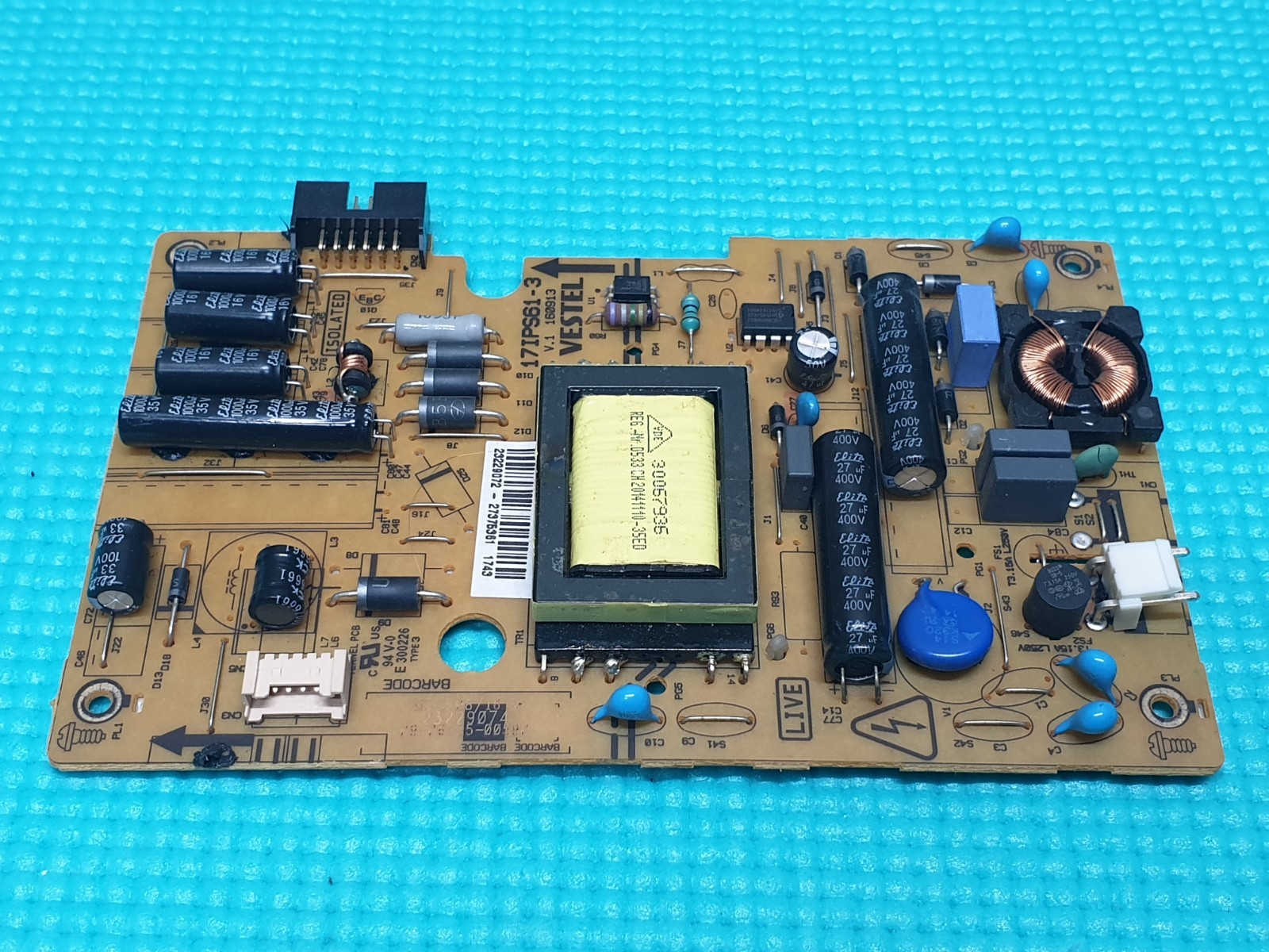 POWER SUPPLY PSU FOR POLAROID 3-24-LED-14 24" LED TV VESTEL 17IPS61-3 23229072 - Image 2