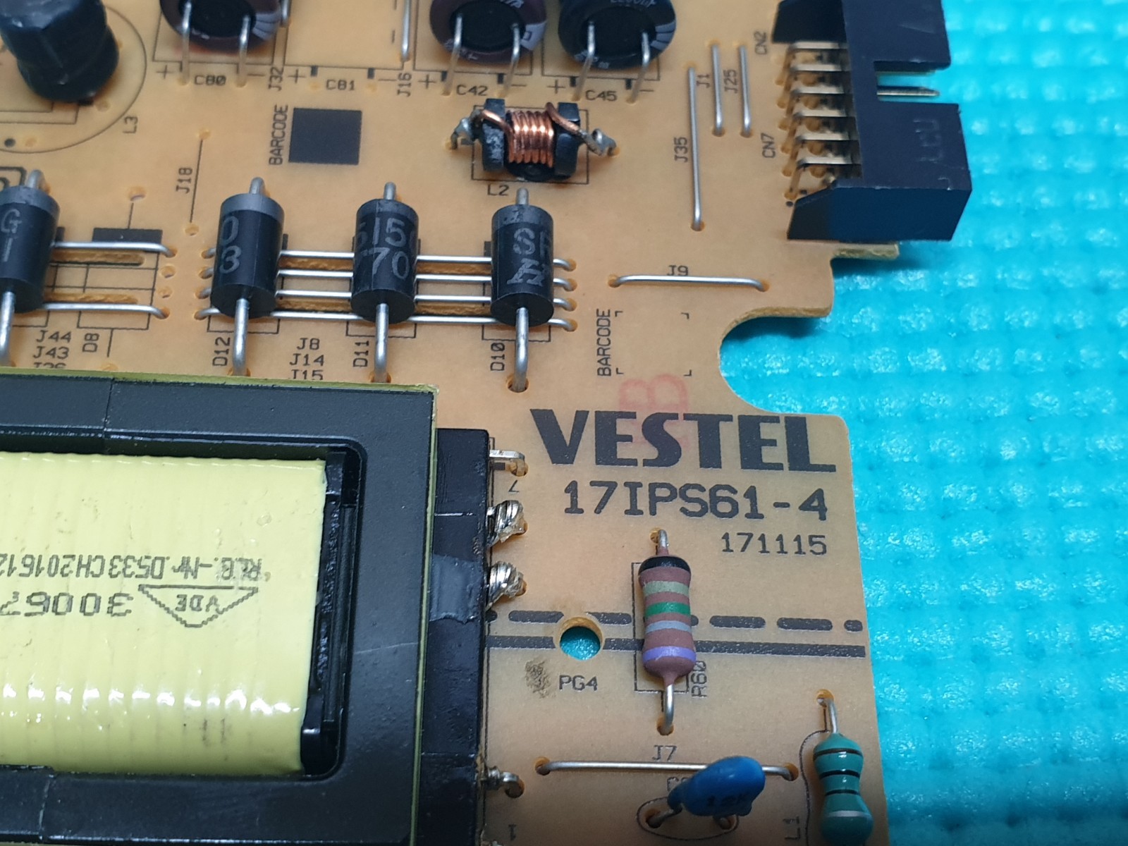 POWER SUPPLY PSU BUSH LED24265DVDCNTDFVP 24" TV VESTEL 17IPS61-4 171115 23332995 - Image 3