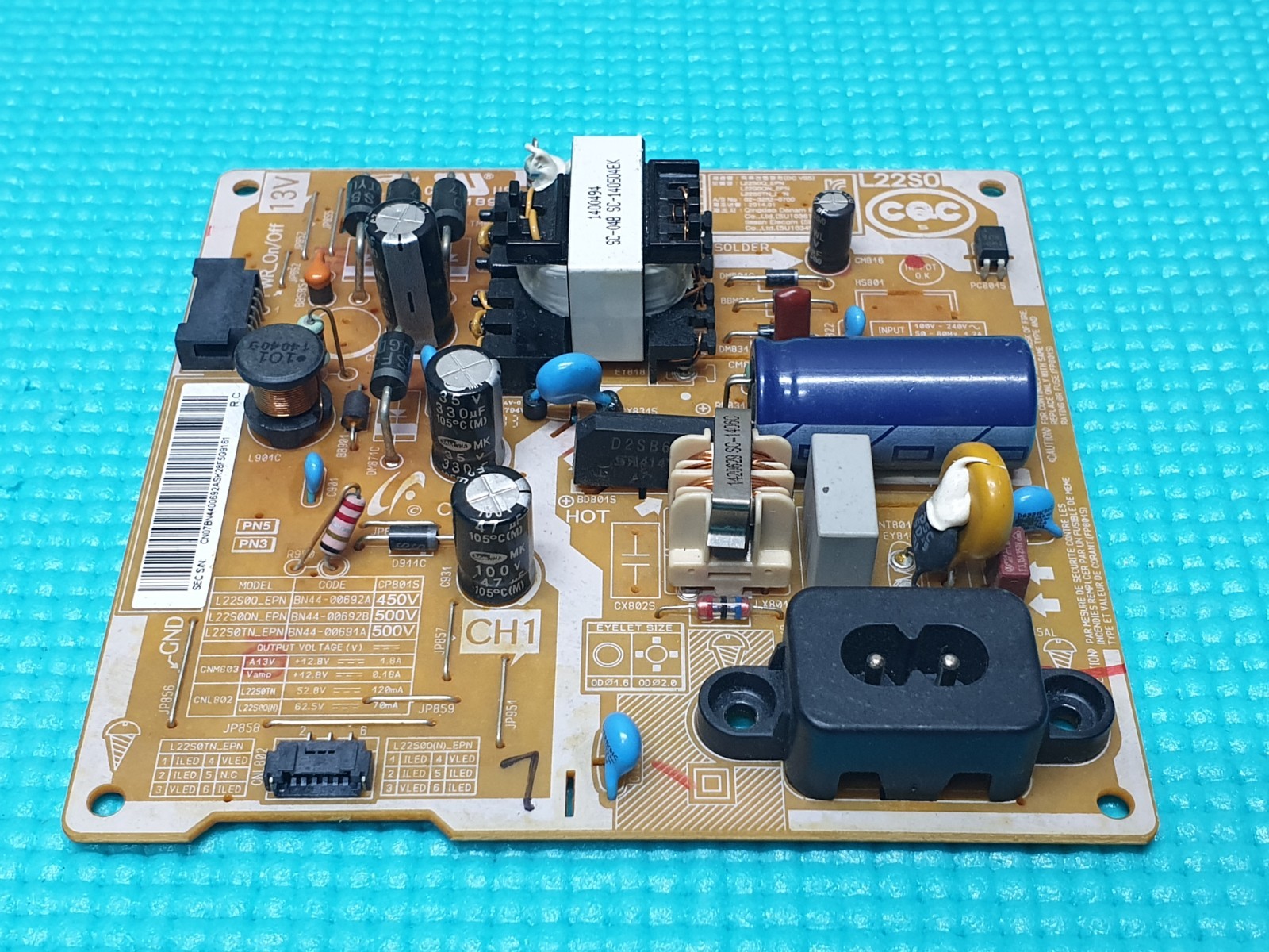 POWER SUPPLY PSU FOR SAMSUNG UE22H5000AK 22" LED TV BN44-00692A E231898