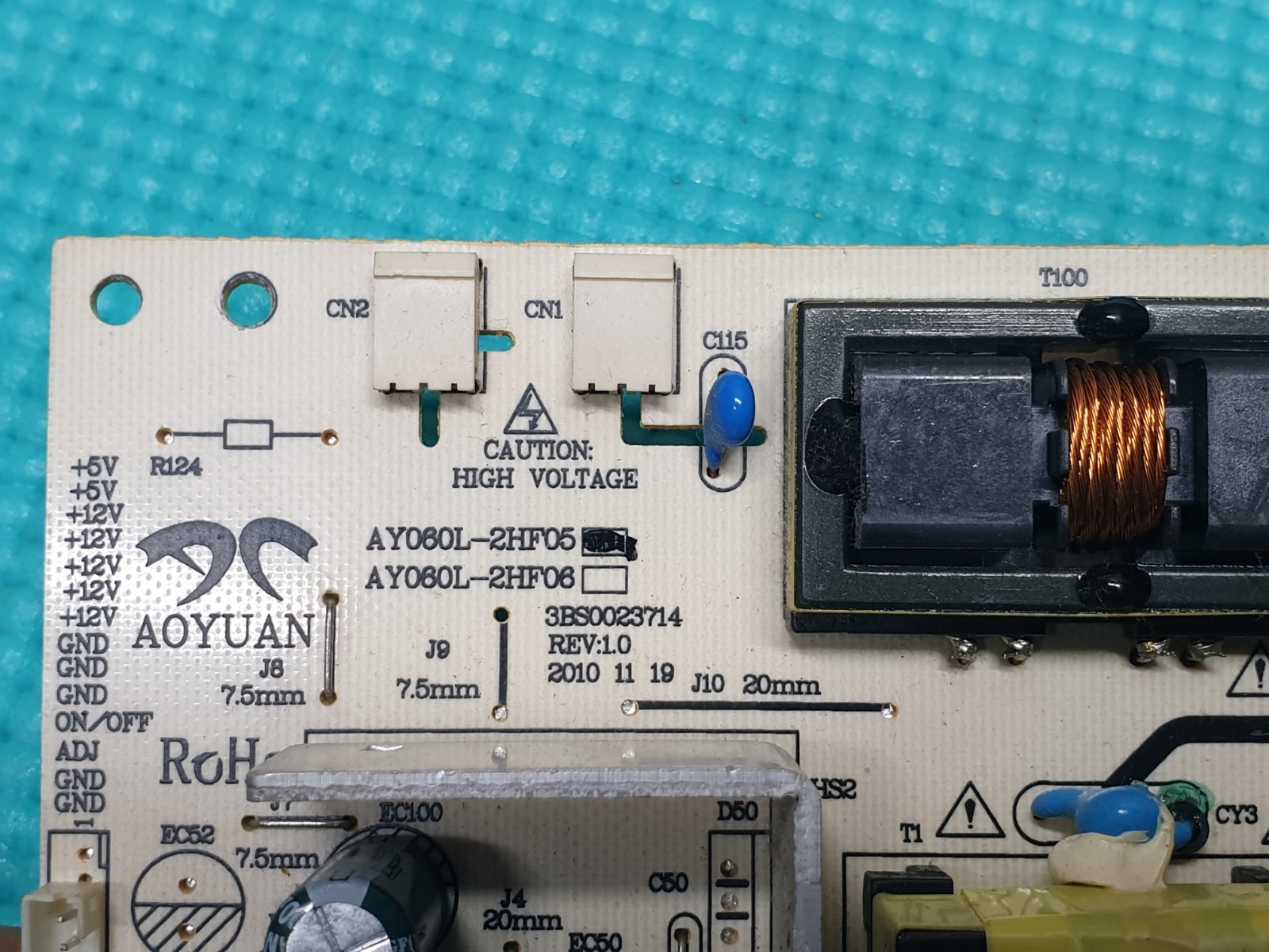 POWER SUPPLY PSU FOR GOODMANS LD2412F2 24" LED TV AY060L-2HF05 REV:1.0 - Image 4