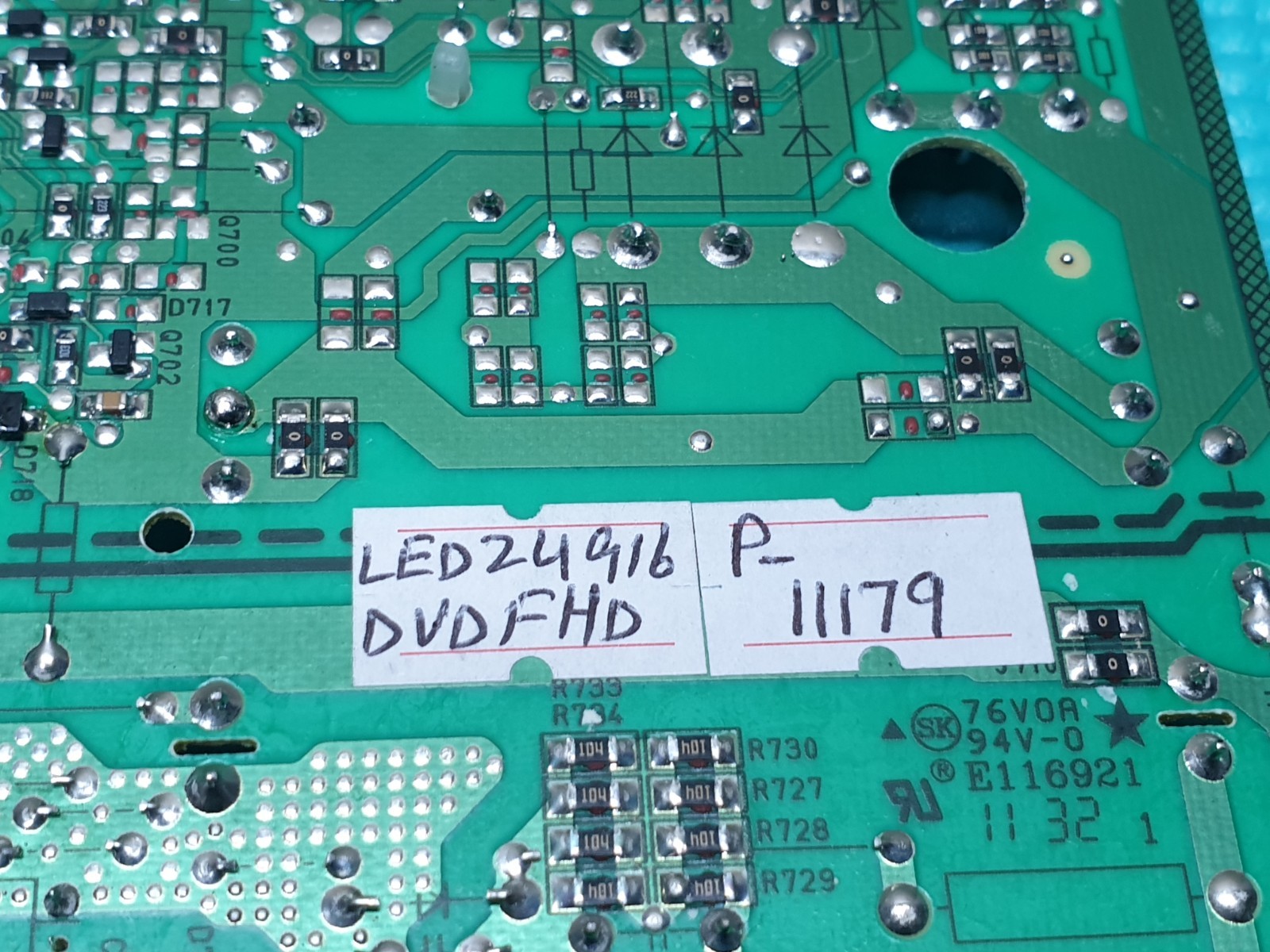 POWER SUPPLY PSU FOR TECHWOOD LED24916DVDFHD 24" LED TV VESTEL 17PW80 20601422 - Image 8