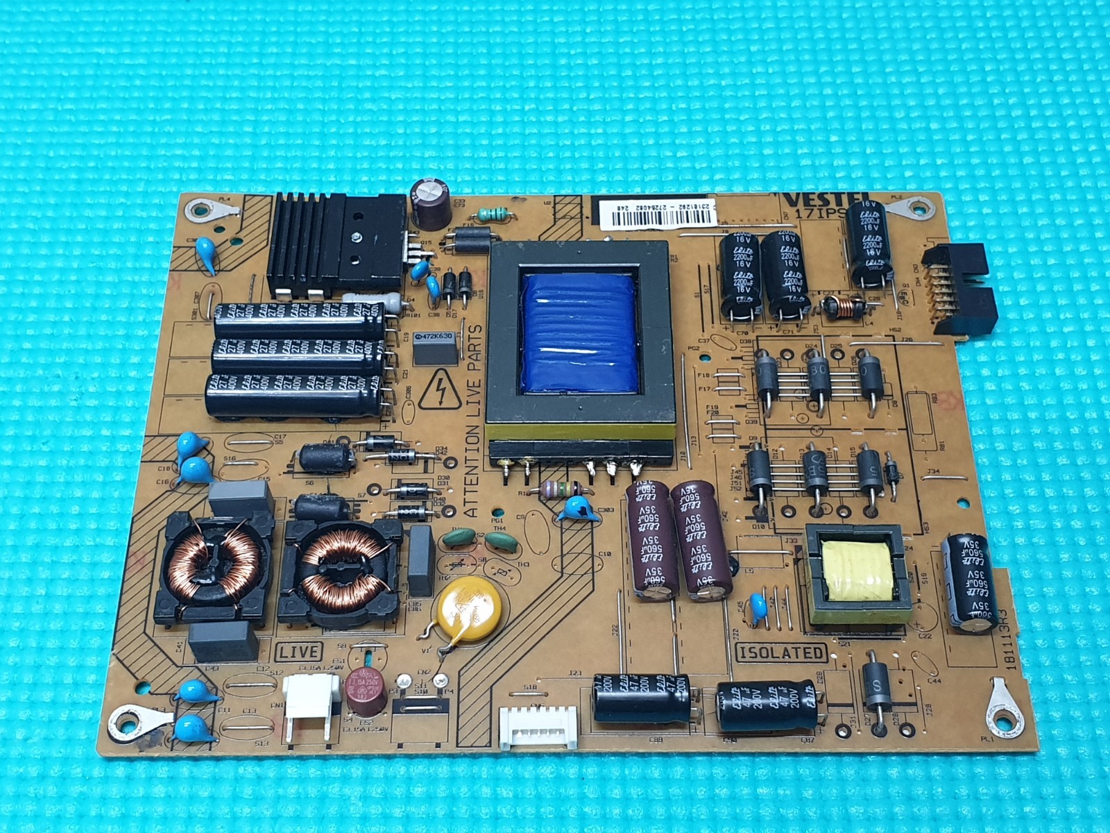 POWER SUPPLY PSU FOR TOSHIBA 40L5453DB 40" LED TV VESTEL 17IPS71 23181292