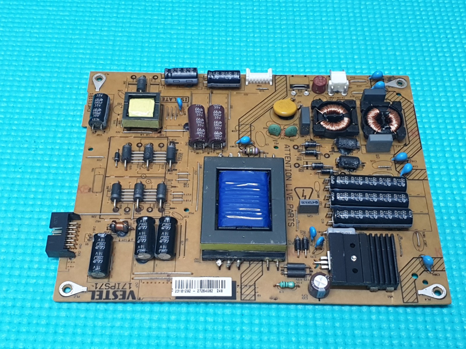 POWER SUPPLY PSU FOR TOSHIBA 40L5453DB 40" LED TV VESTEL 17IPS71 23181292 - Image 2