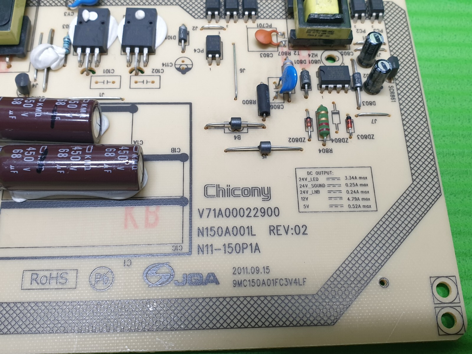 POWER SUPPLY BOARD PSU TOSHIBA 46TL968 40TL963 40RL953 40TL868 TV V71A00022900 - Image 3