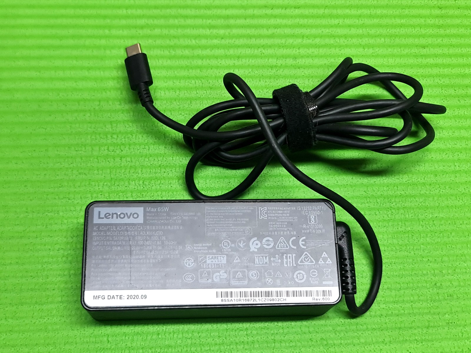 ORIGINAL GENUINE POWER SUPPLY CHARGER ADAPTER USB PIN 20V 3.25A 65W FOR LENOVO - Image 5
