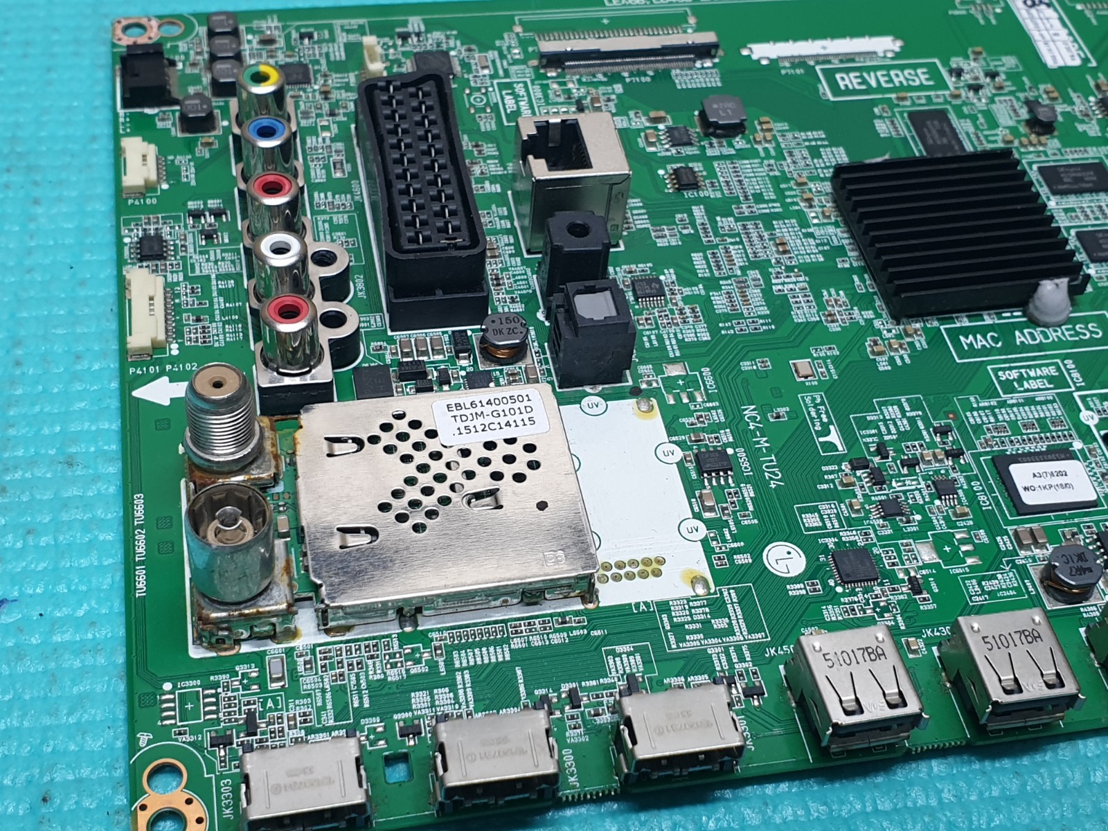 MAIN AV BOARD MB LG 32LF580V LED TV EAX65610906(1.1) EBT63976202 SCREEN:HV320FHB - Image 2