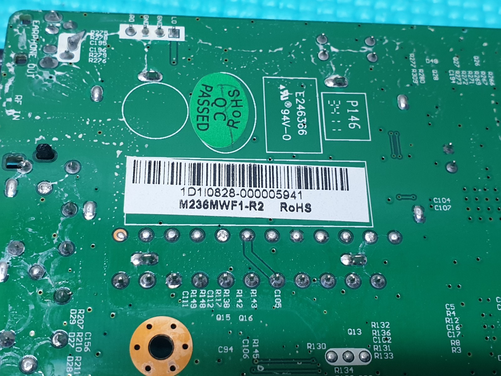 MAIN AV BOARD MB GOODMANS LD2412F2 24" LED TV T.MSD306.2B 10216 SCREEN:M236MWF1 - Image 6