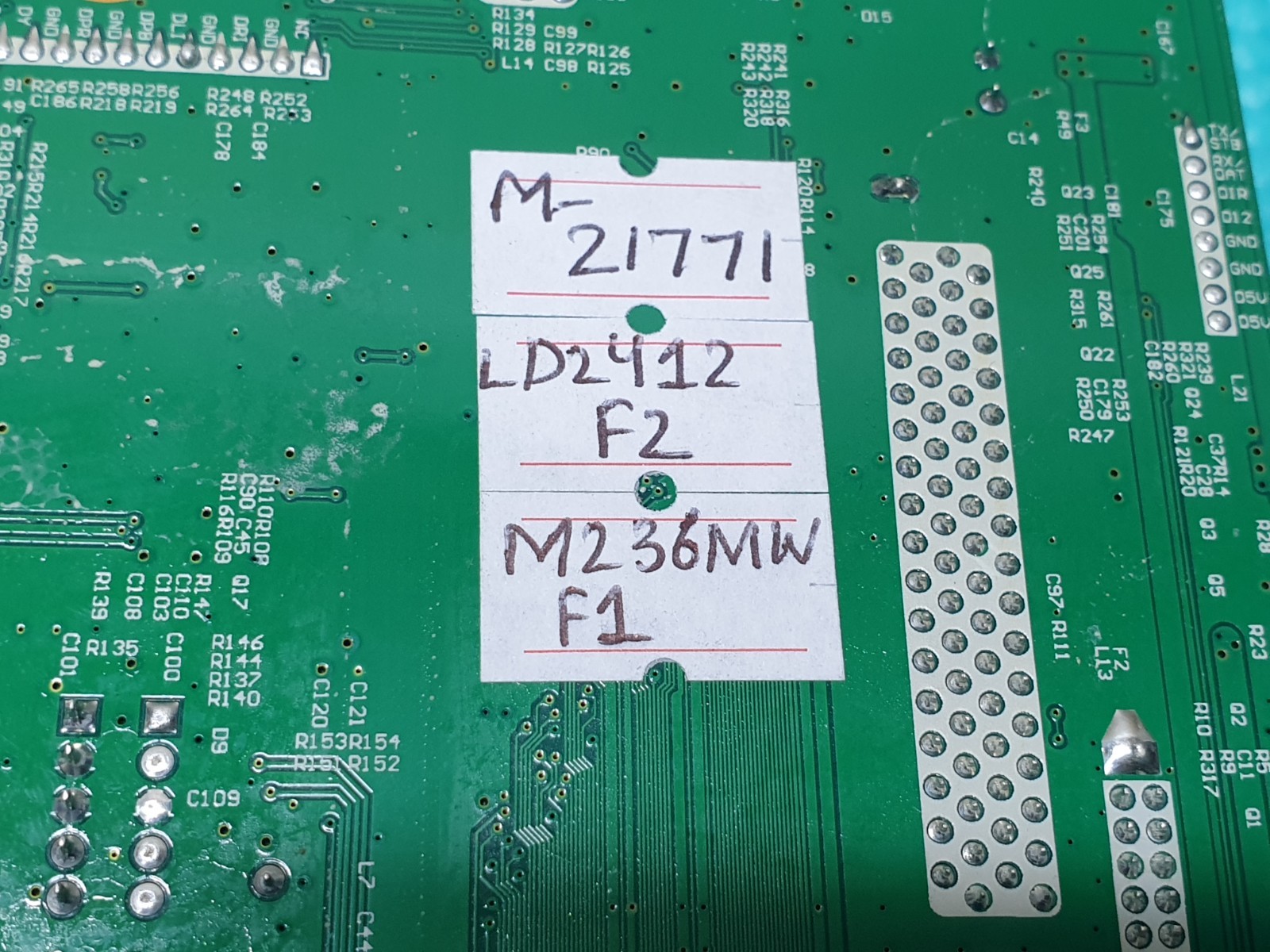 MAIN AV BOARD MB GOODMANS LD2412F2 24" LED TV T.MSD306.2B 10216 SCREEN:M236MWF1 - Image 7