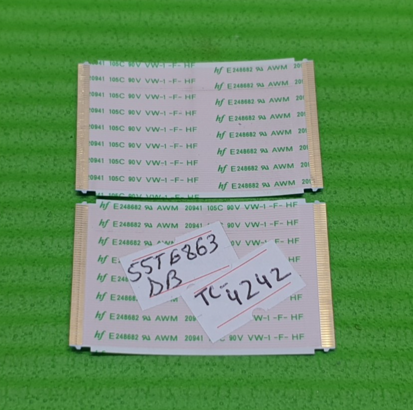 FLAT RIBBON CABLE FROM TCON LVDS BOARD TO SCREEN TOSHIBA 55T6863DB 30093840 TV - Image 2