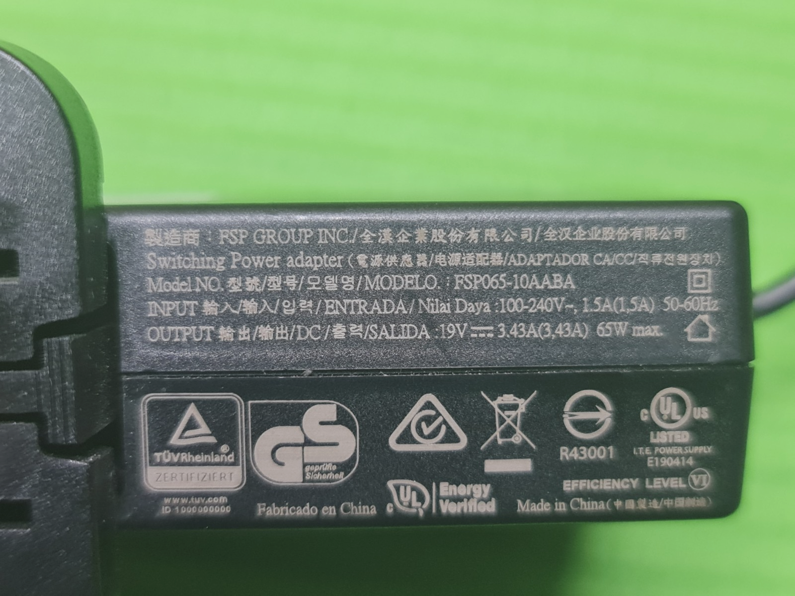 FSP POWER SUPPLY ADAPTOR PSU FSP065-10AABA 19V 3.42A 65W PSU ROUND PLUG / PIN - Image 6