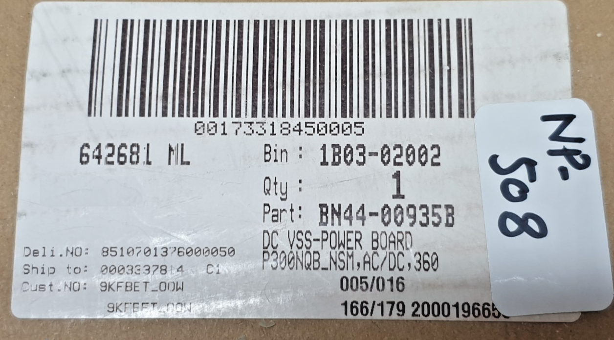 BRAND NEW POWER SUPPLY BOARD BN44-00935B FOR SAMSUNG ONE CONNECT BOX SOC1003N - Image 6