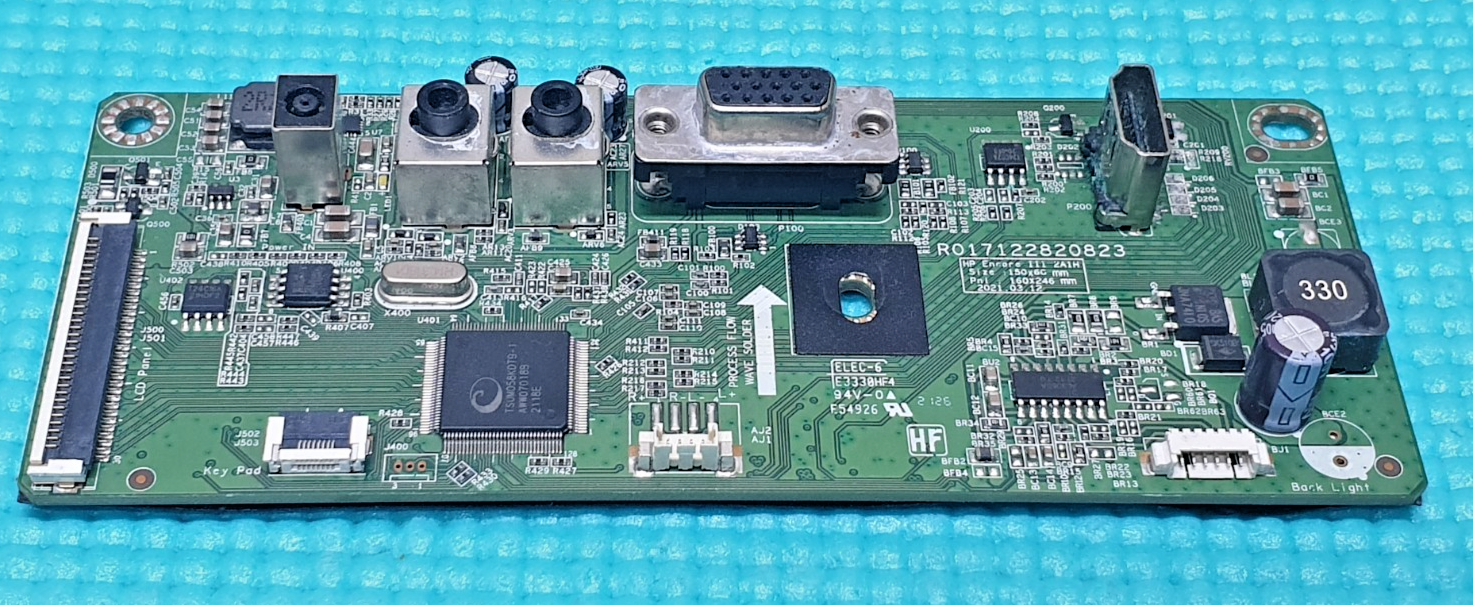 MAIN AV BOARD MB HP M24FWA HSD-01-03-K MONITOR R017122820823 SCREEN:LM238WF2 - Image 2