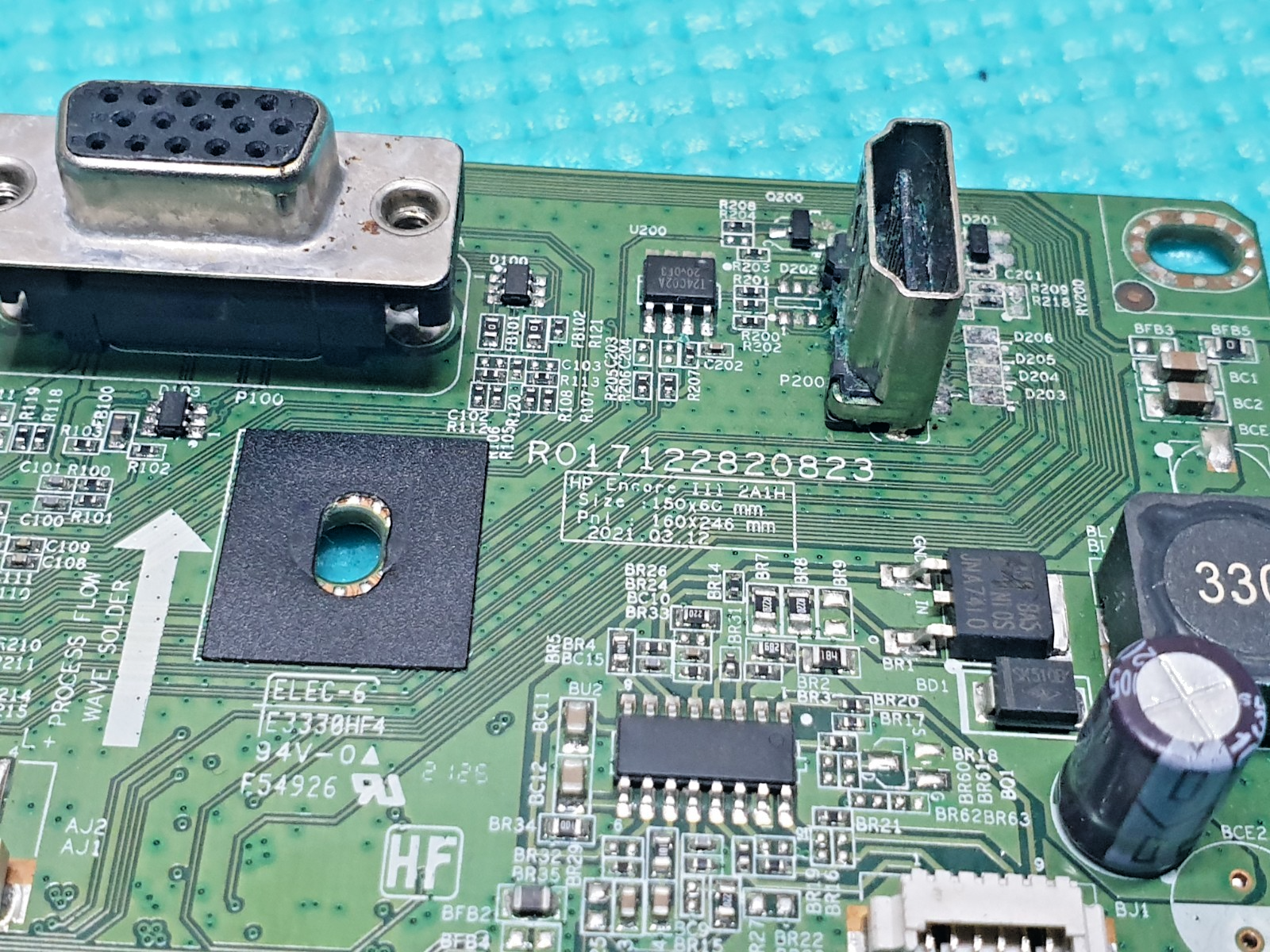 MAIN AV BOARD MB HP M24FWA HSD-01-03-K MONITOR R017122820823 SCREEN:LM238WF2 - Image 3