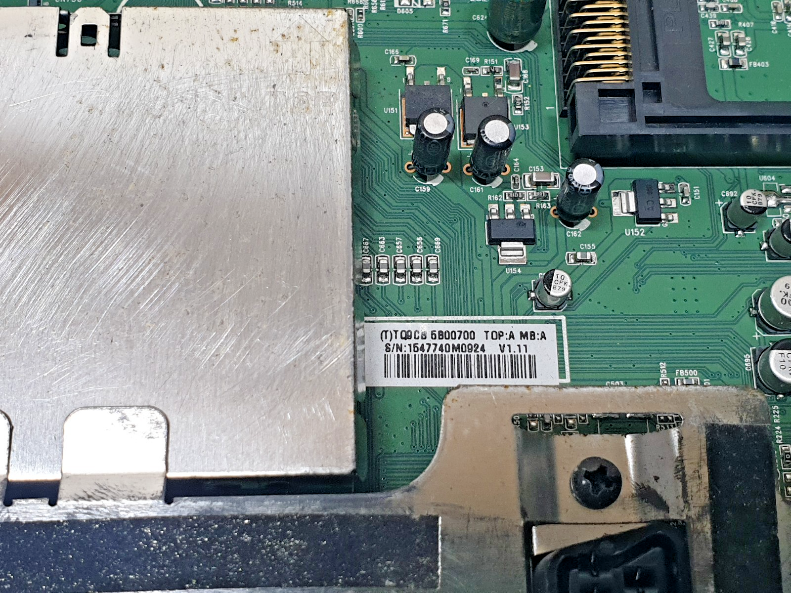 MAIN AV BOARD MB DGM MWT1221T LCD TV E243951 1647740M0924 SCREEN:M215HW01 - Image 3